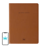 Huion Note X10 - carnet numérique A5 avec stylet PW320 et mode tablette graphique : cuir marron