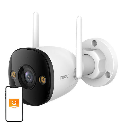 IMOU Bullet 3 - Caméra extérieure WiFi 3MP, sirène et projecteur (vue 1)