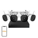 IMOU Kit-Pro - Kit vidéosurveillance WiFi 4 caméras + NVR 1 To (vue 1)