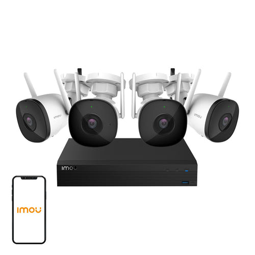 IMOU Kit-Pro - Kit vidéosurveillance WiFi 4 caméras + NVR 1 To (vue 1)