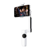 Insta360 Flow Creator Kit - Stabilisateur 3 axes pour smartphone, blanc : position repliée format poche