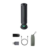 Insta360 Wave - Hub audio de conférence IA avec transcription, noir : bouton enregistrement
