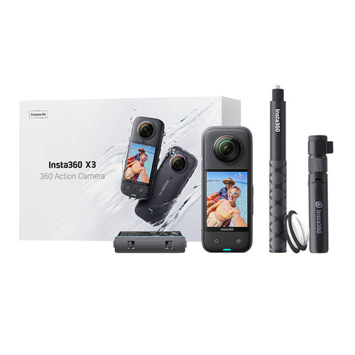 Insta360 X3 Creator Kit - Caméra 360 5.7K + Bullet Time (vue 2)