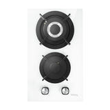 IsEasy MGBG-312A - Plaque de cuisson au gaz 2 feux, blanche : deux feux