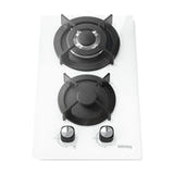IsEasy MGBG-312A - Plaque de cuisson au gaz 2 feux, blanche
