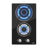 IsEasy MGBG-312A - Plaque gaz 2 feux, dessus verre