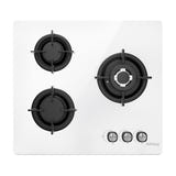 IsEasy MGBG-603 - Plaque de cuisson au gaz 3 feux, blanche