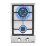 IsEasy MGBS-312A - Plaque gaz 2 feux en inox