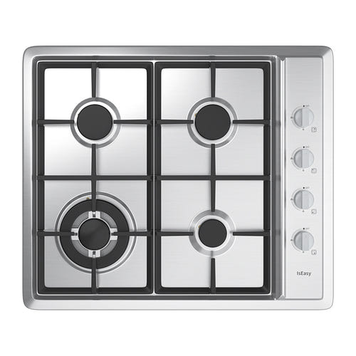 IsEasy MGBS-604D - Table de cuisson gaz 4 feux en inox