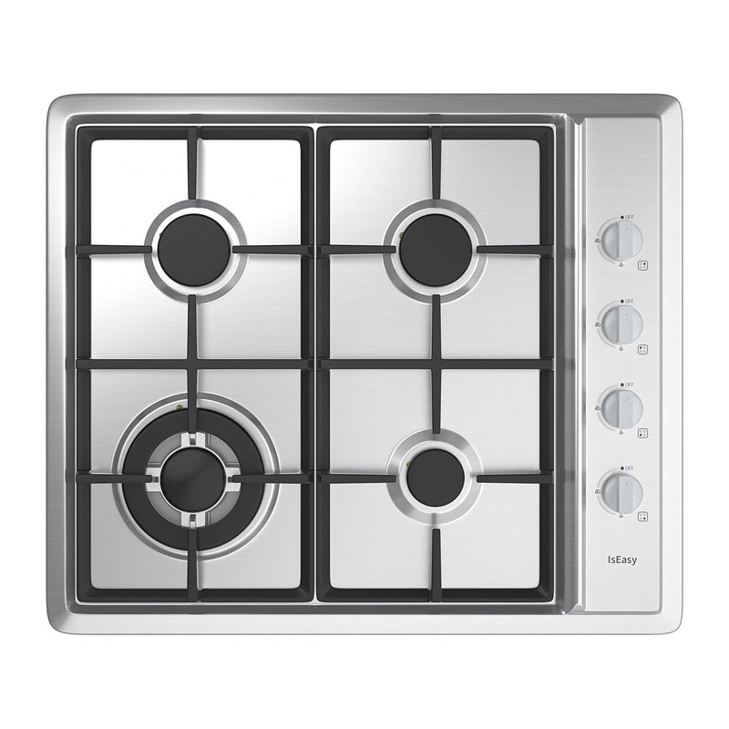 IsEasy MGBS-604D - Table de cuisson gaz 4 feux en inox - visuel 1