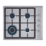 IsEasy MGBS-604D - Table de cuisson gaz 4 feux en inox : vue dessus