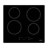 IsEasy T4-04 - Table vitrocéramique 4 foyers 5400 W : vue dessus quatre zones