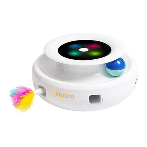 Rojeco RWJ-10 - Jouet interactif 2-en-1 pour chat