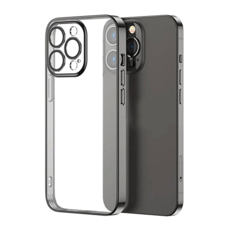 Joyroom JR-14Q3 - Coque transparente à bords noirs pour iPhone 14 Plus - visuel 1