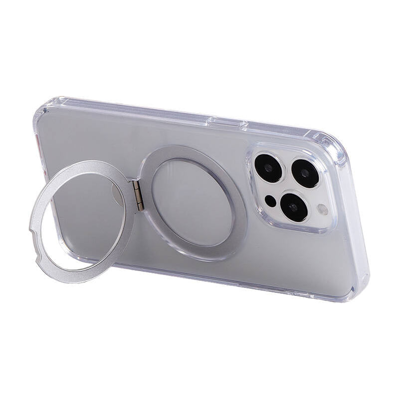 Joyroom JR-BP004 - Coque magnétique à support pour iPhone 15 (transparent) - visuel 1