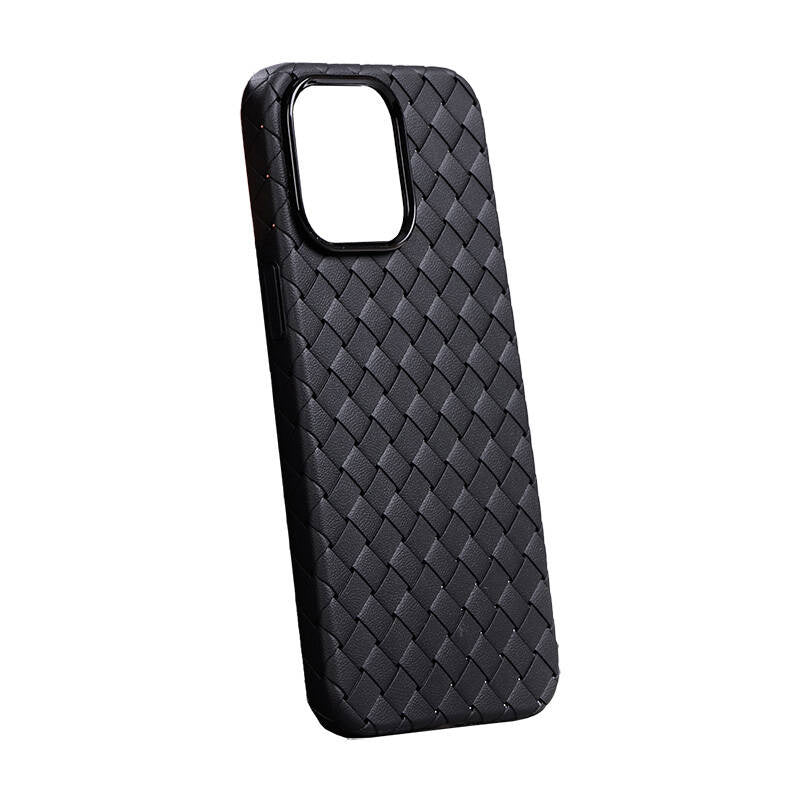 Joyroom JR-BP005 - Coque de protection texturée pour iPhone 15 Pro Max (noir) - visuel 1