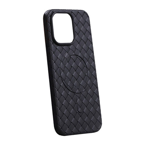 Joyroom JR-BP005 - Coque magnétique texturée pour iPhone 15 Pro (noir)