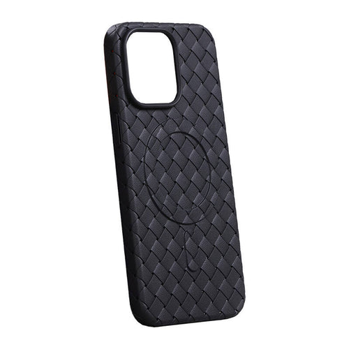 Joyroom JR-BP005 - Coque magnétique texturée pour iPhone 15 Pro (noir)