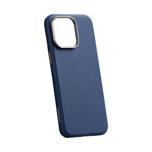 Joyroom JR-BP007 - Coque magnétique cuir pour iPhone 15 (bleu marine)