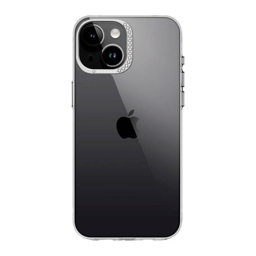 Joyroom PN-15B3 Glacier - Coque transparente à cristaux pour iPhone 15 Plus