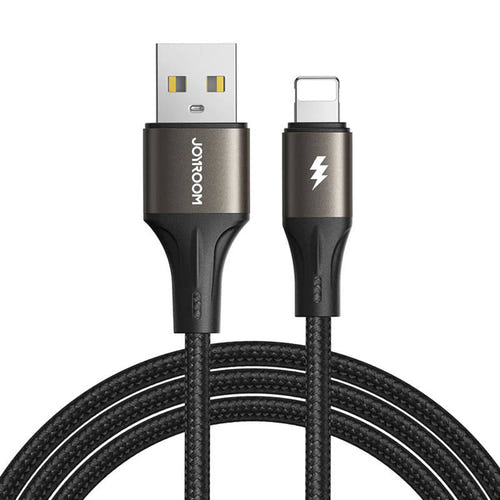 Joyroom SA25-AL3 - Câble USB-A vers Lightning 3 A 1,2 m (noir) : tressé