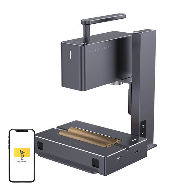 LaserPecker 2 Suit L2 - Graveur laser 5 W avec pied électrique et rouleau - visuel 1