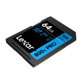 Lexar Professional 800x Pro - carte mémoire SDXC 64 Go 150 Mo/s : format boîtier