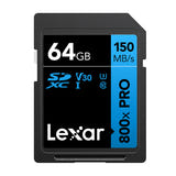 Lexar Professional 800x Pro - carte mémoire SDXC 64 Go 150 Mo/s - visuel 1