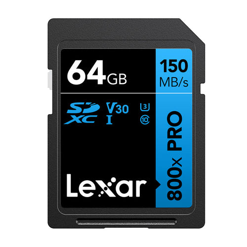 Lexar Professional 800x Pro - carte mémoire SDXC 64 Go 150 Mo/s - visuel 1