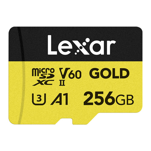 Lexar Gold microSDXC 256 Go - carte mémoire UHS-II 280 Mo/s pour drones