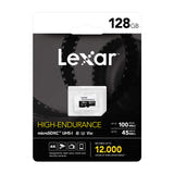 Lexar High-Endurance microSDXC 128 Go - carte mémoire pour vidéosurveillance et dashcam (vue 3)