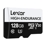 Lexar High-Endurance microSDXC 128 Go : enregistrement continu vidéosurveillance