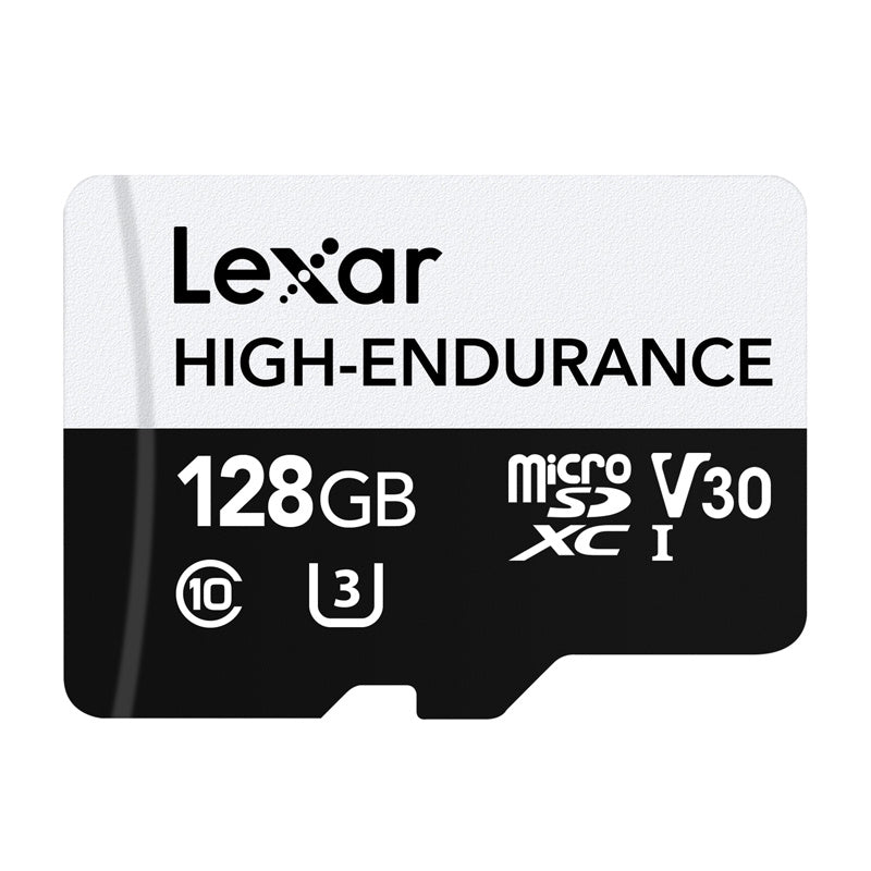 Lexar High-Endurance microSDXC 128 Go - carte mémoire pour vidéosurveillance et dashcam - visuel 1