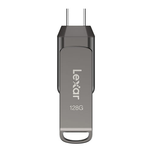 Lexar JumpDrive Dual D400 - clé USB double USB-C et USB-A 128 Go : poche