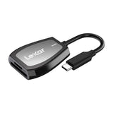 Lexar - lecteur de cartes double SD et microSD UHS-II USB-C 312 Mo/s : boîtier robuste
