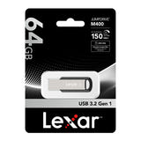 Lexar JumpDrive M400 - clé USB 3.0 64 Go chiffrée AES : vue profil