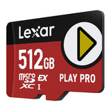 Lexar PLAY Pro microSD Express 7.1 - carte 512 Go ultra-rapide pour consoles : mémoire vitesse 900 mos