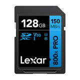 Lexar Professional 800x Pro SDXC 128 Go - carte mémoire UHS-I V30 pour la 4K - visuel 1