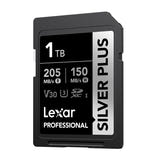 Lexar Professional Silver Plus SDXC 1 To - carte SD 4K très grande capacité : lecture 205 Mo/s