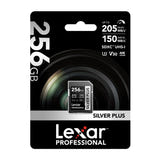 Lexar Professional Silver Plus SDXC 256 Go - carte SD 4K UHS-I 205 Mo/s : usage reflex hybride