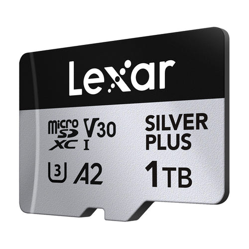 Lexar High-Performance Silver Plus microSDXC 1 To - carte mémoire avec adaptateur SD : lecture 205 Mo/s