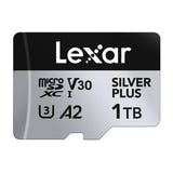 Lexar High-Performance Silver Plus microSDXC 1 To - carte mémoire avec adaptateur SD (vue 2)