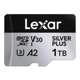 Lexar High-Performance Silver Plus microSDXC 1 To - carte mémoire avec adaptateur SD : résistante chocs rayons x