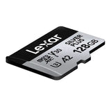 Lexar High-Performance Silver Plus microSDXC 128 Go - carte mémoire avec adaptateur SD : usage caméra sportive