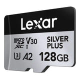 Lexar High-Performance Silver Plus microSDXC 128 Go - carte mémoire avec adaptateur SD : usage drone