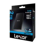 Lexar SL300 - SSD portable 2 To USB 3.2 Gen 2 : résistant chutes
