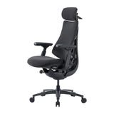 LiberNovo OC1-PRO GR2OC1-PRO - Chaise ergonomique ventilée assise 48 cm, graphite - visuel 3