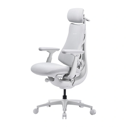LiberNovo OC1-PRO - Chaise ergonomique ventilée assise 45 cm, blanche - visuel 1