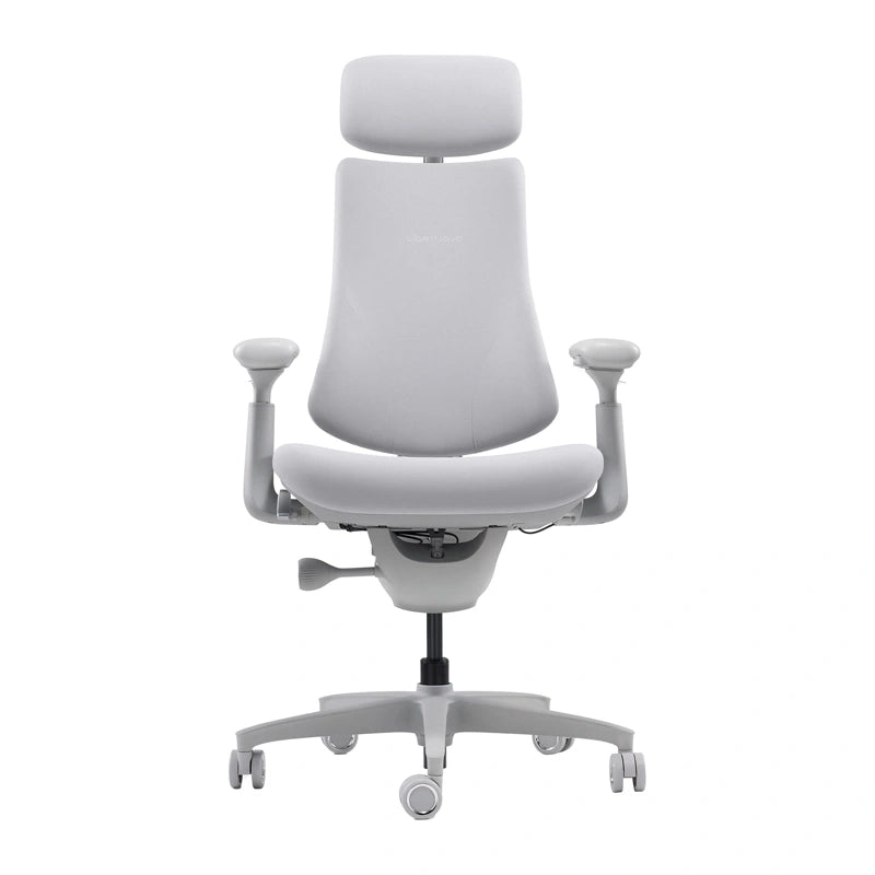 LiberNovo Omni Dynamic - Chaise ergonomique à dossier dynamique, assise 45 cm, grise - visuel 1