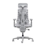 LiberNovo Omni Dynamic - Chaise ergonomique à dossier dynamique, assise 45 cm, grise : vue de profil